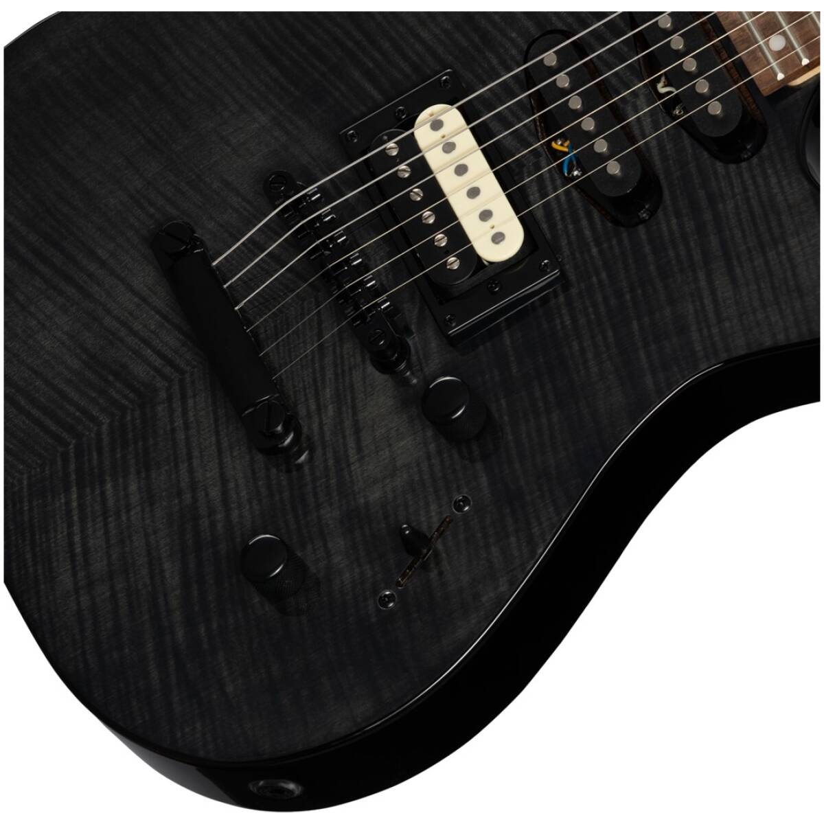 Kramer KSTFLSTHSS-TB Striker Figured HSS Transparent Ebony - Image 5