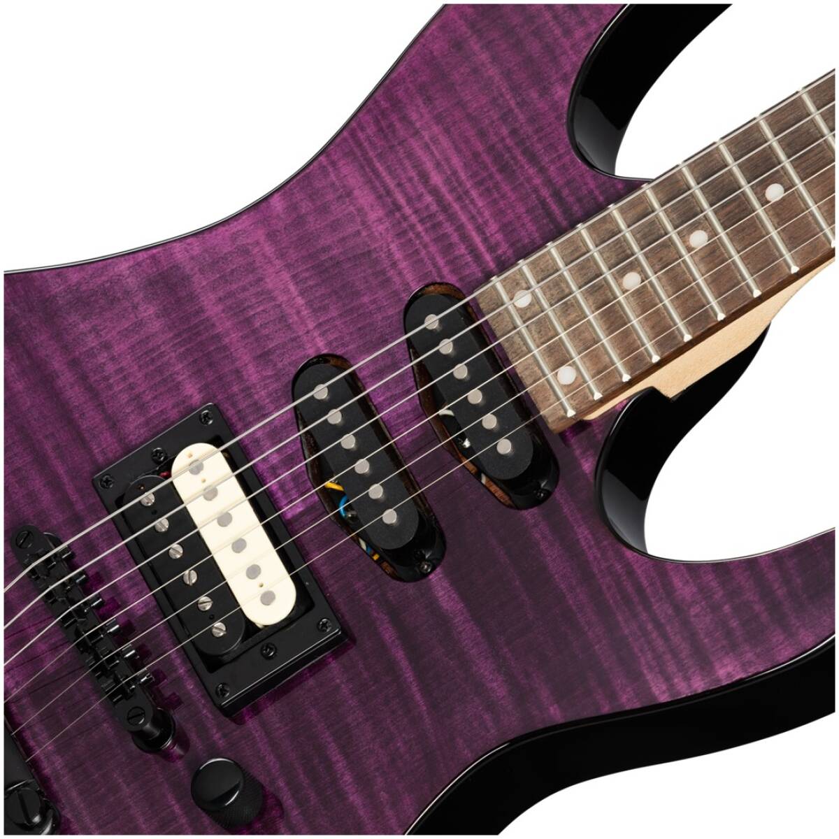 Kramer KSTFLSTHSS-TP Striker Figured HSS Transparent Purple - Image 4