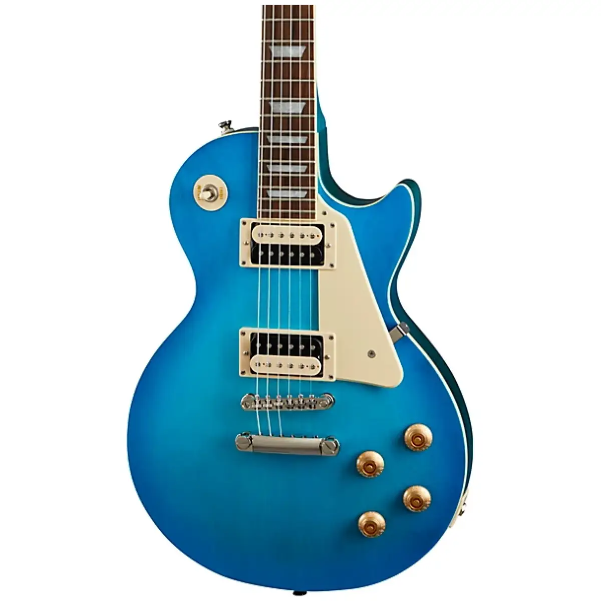 Epiphone EITP4-WPB Les Paul Traditional Pro IV Worn Pacific Blue - Image 2
