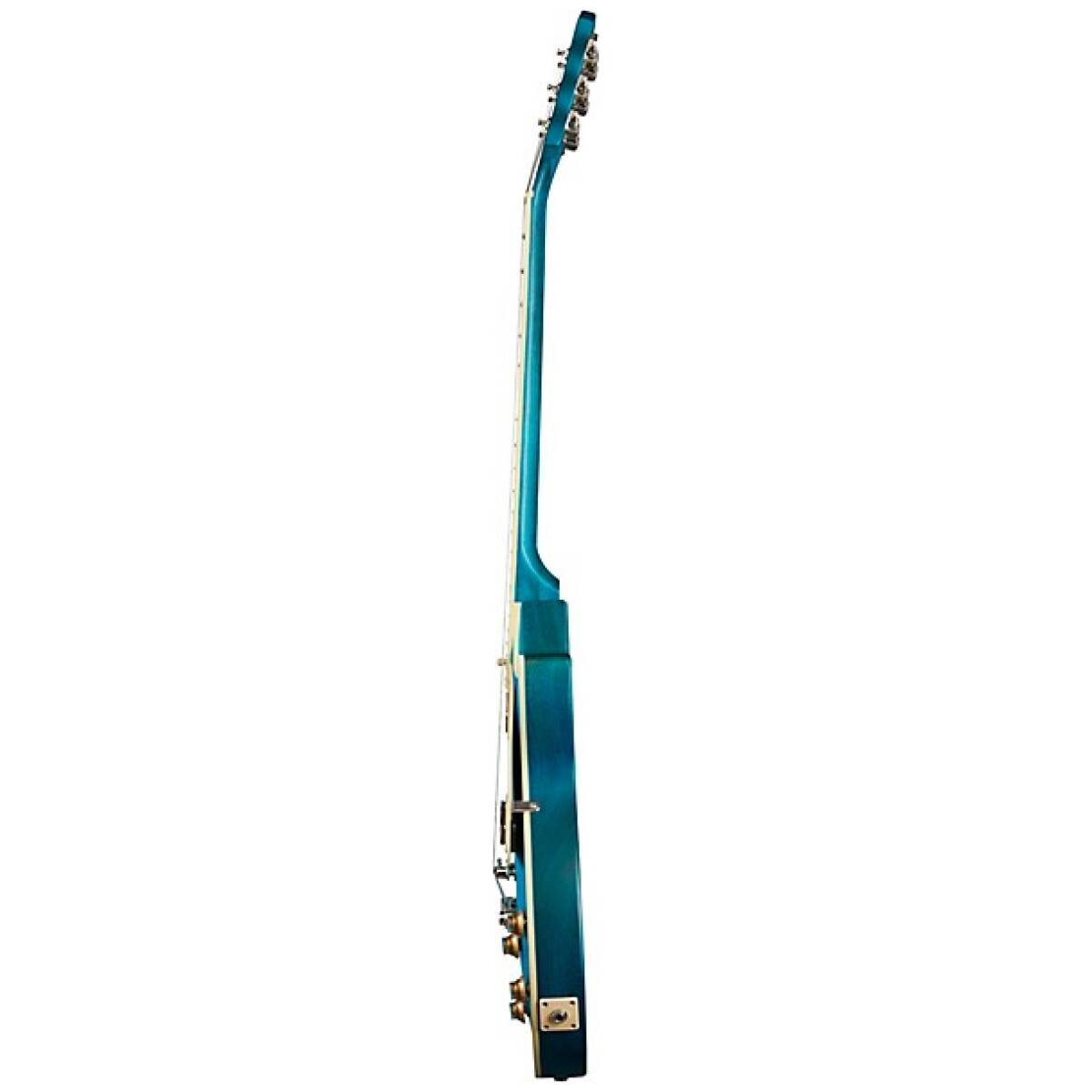 Epiphone EITP4-WPB Les Paul Traditional Pro IV Worn Pacific Blue - Image 3