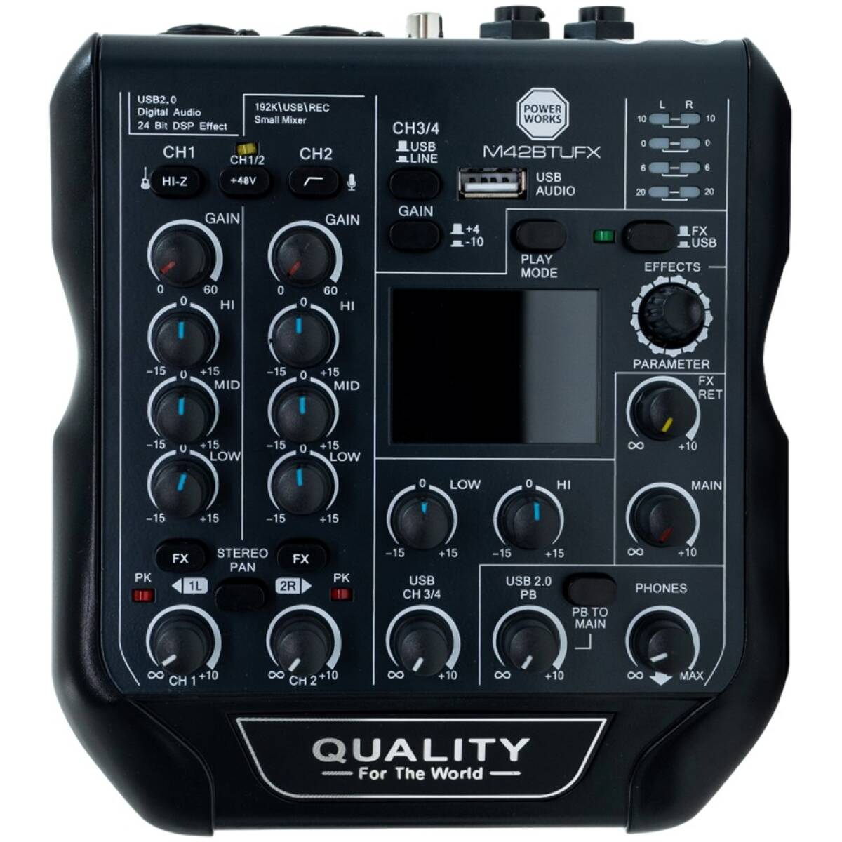 PowerWorks M42BT-UFX Bluetooth Audio Mixer - Image 2