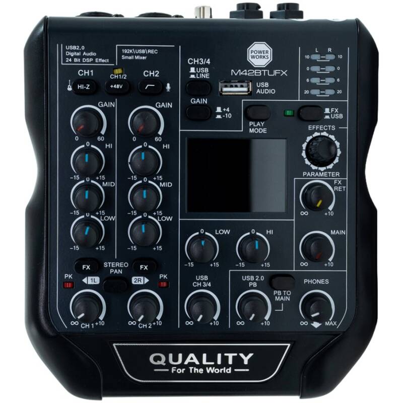 PowerWorks M42BT-UFX Bluetooth Audio Mixer