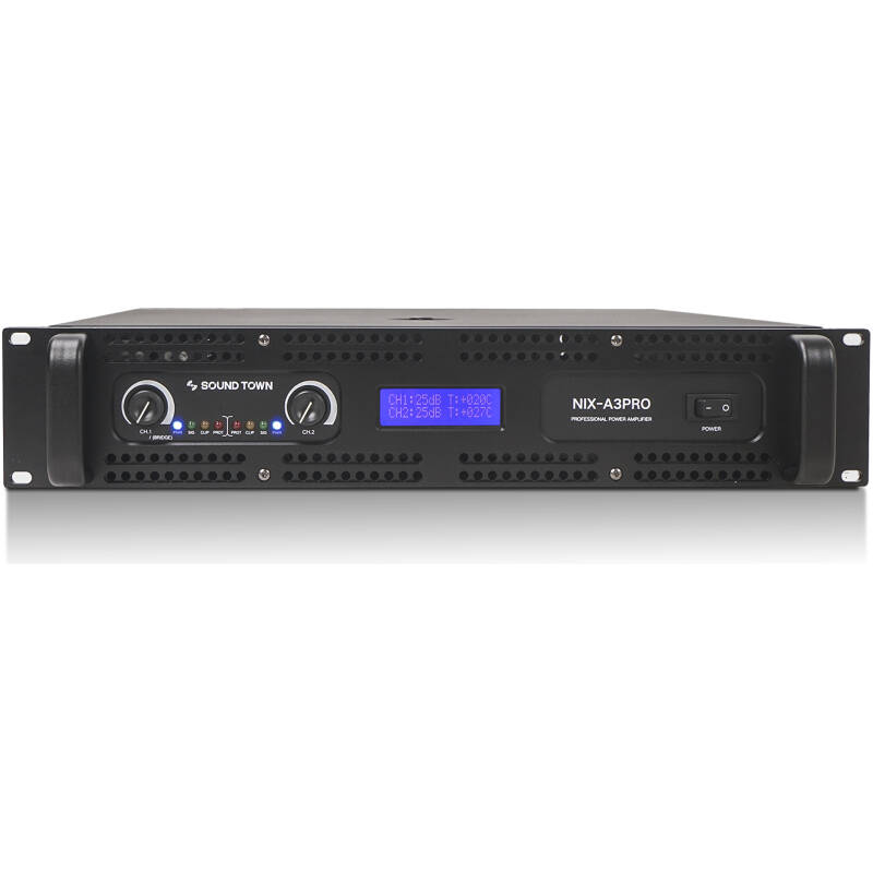 Sound Town NIX-A3PRO 2 Channel 1100W Rack Mountable Amplifier