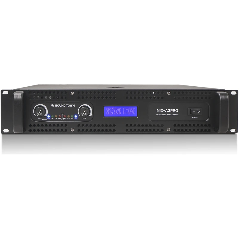 Sound Town NIX-A3PRO 2 Channel 1100W Rack Mountable Amplifier