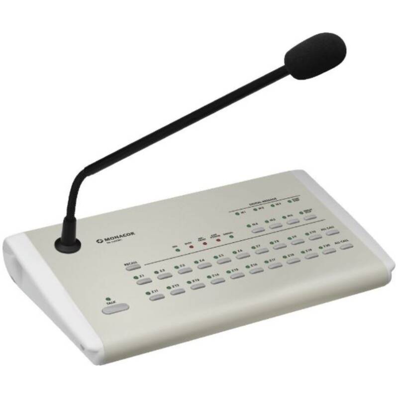 Monacor PA-2400RC Zone Paging Desktop Microphone