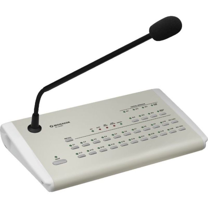 PA-2400RC-front Monacor PA-2400RC Zone Paging Desktop Microphone - Image 1