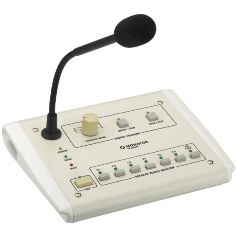 Monacor PA-6000RC Paging Desktop Microphone