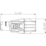 Enova PO23FP-IN - Power Cable Connector Blue Input V 20 A. - Image 5