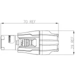 Enova PO23FP-IN - Power Cable Connector Blue Input V 20 A. - Image 5