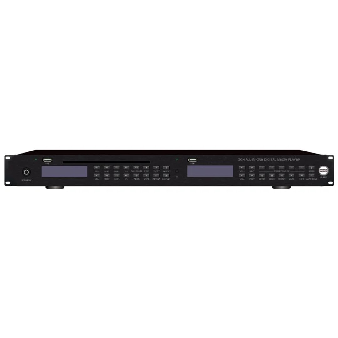 PW-2CMP-2-Channel-All-in-One-Media-Player-Front- PowerWorks PW-2CMP 2 Channel All-in-One Media Player - Image 1