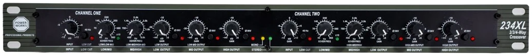 PW-CX234-3-way-Active-Crossover-Front- PowerWorks PW-CX234 3-way Active Crossover - Image 1