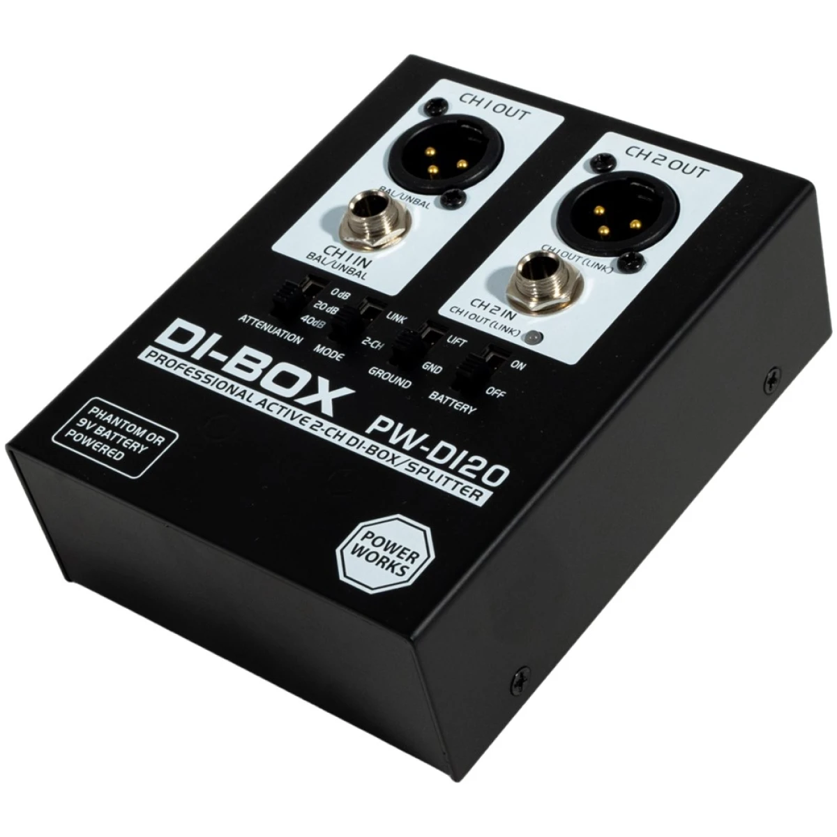 PowerWorks PW-DI-20 Active 2 Channel DI-Box - Image 4