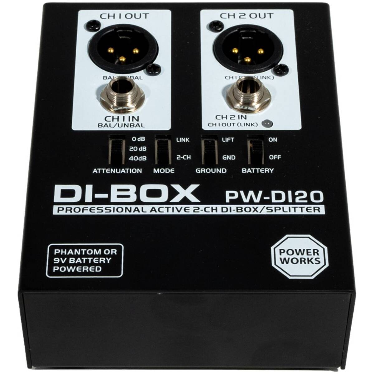PowerWorks PW-DI-20 Active 2 Channel DI-Box - Image 3