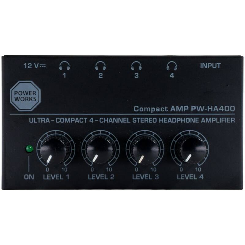 PowerWorks PW-HA400 Headphone Amplifier