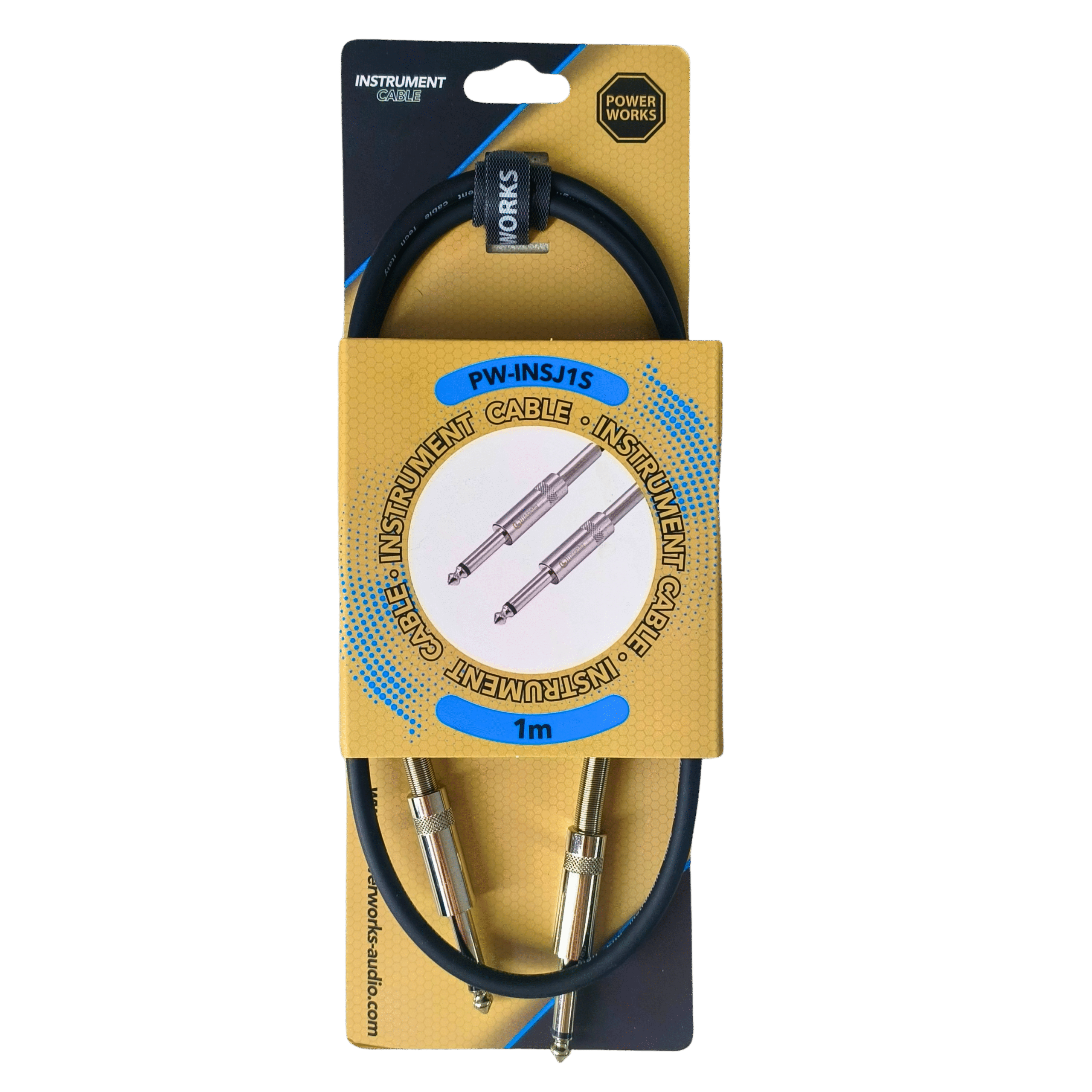 PW-INSJ1S PowerWorks PW-INSJ1S 1M Instrument Cable-Silver Monojack - Image 1