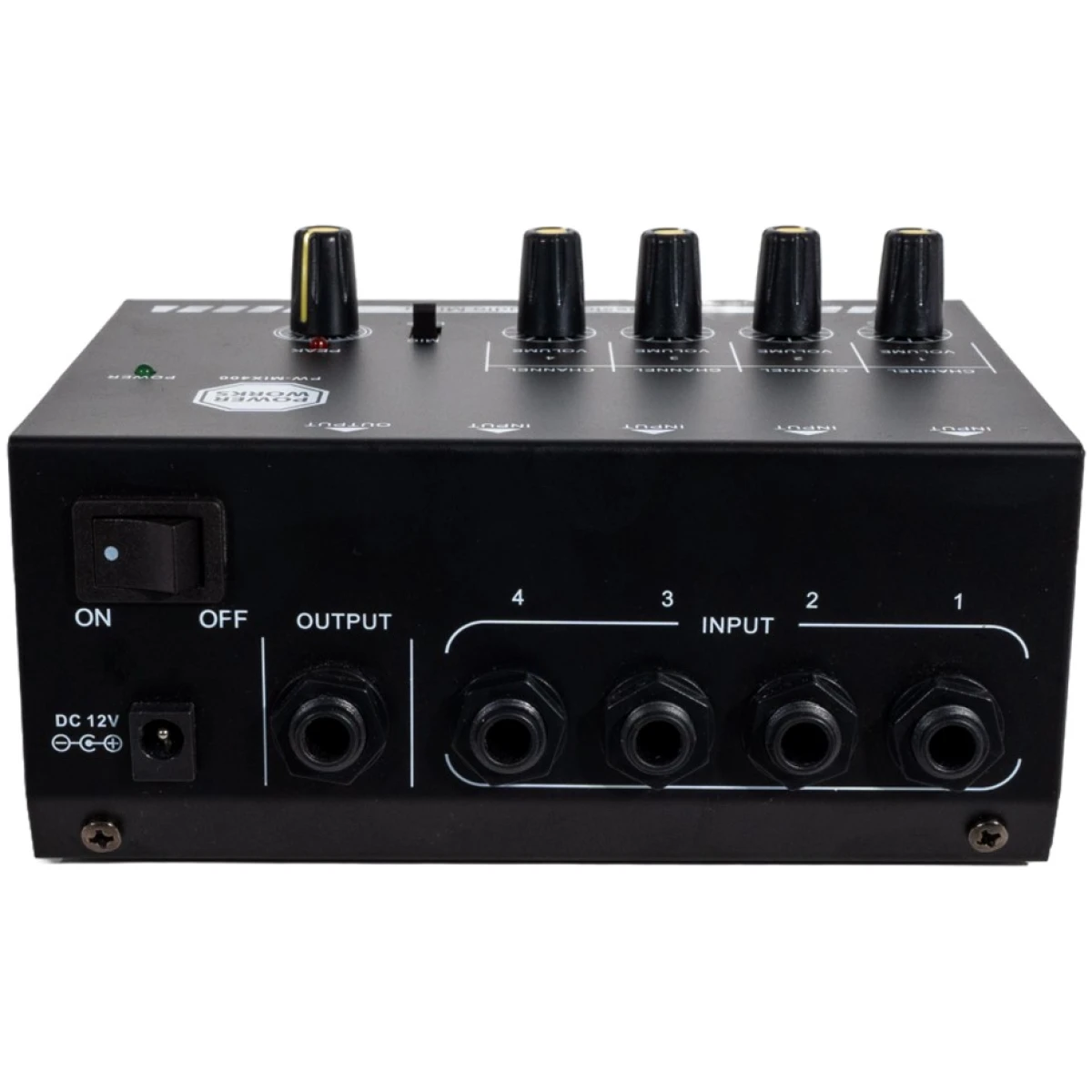 PowerWorks PW-MIX-400 4-channel Mini Audio Mixer - Image 6