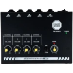 PowerWorks PW-MIX-400 4-channel Mini Audio Mixer