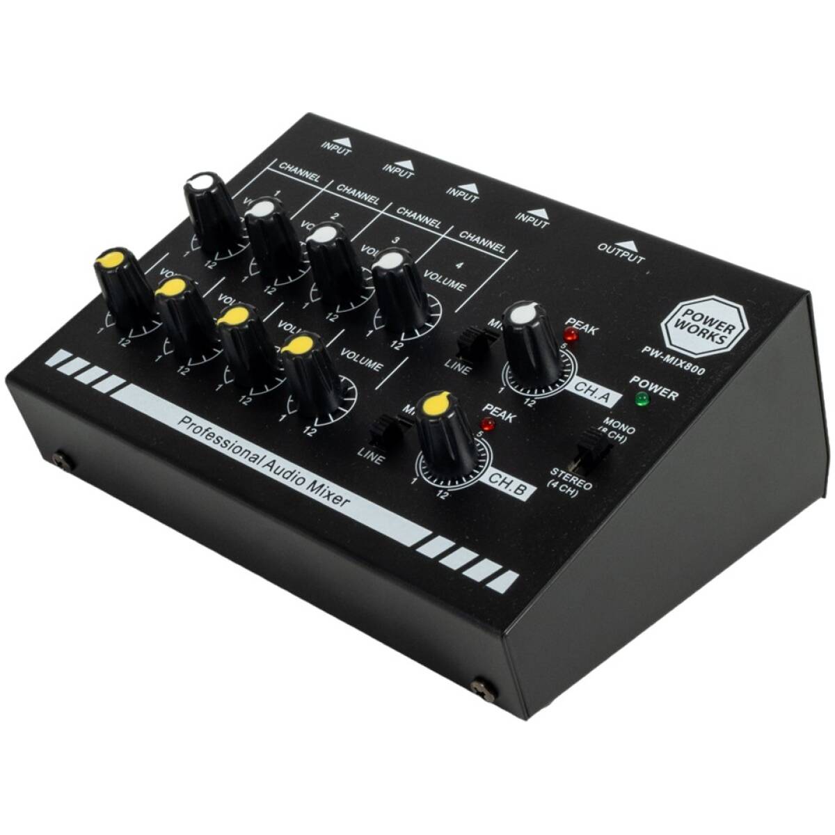 PowerWorks PW-MIX-800 8-Channel Mini Audio Mixer - Image 4