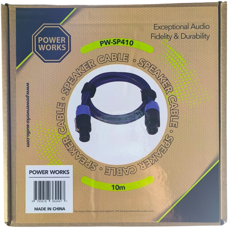 PowerWorks PW-SP410 10M Speakon to Speakon Cable