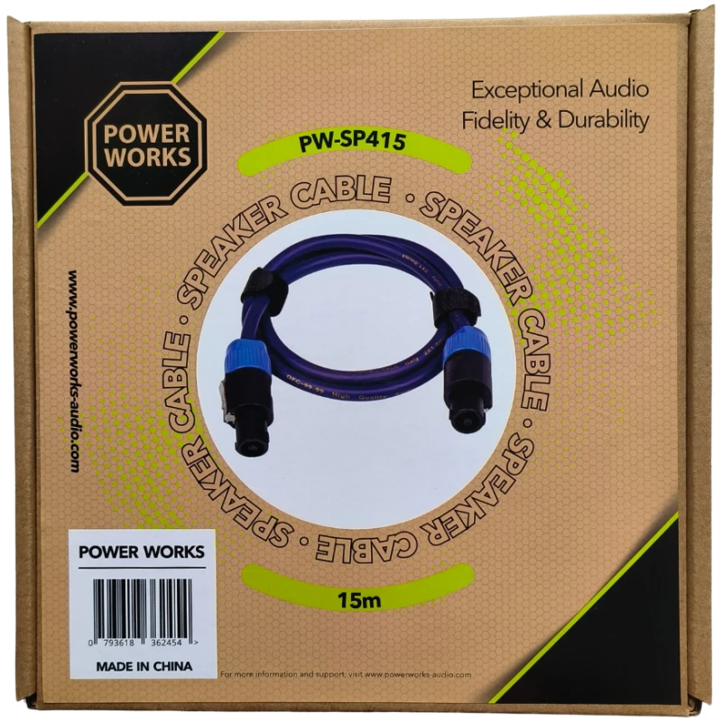 PowerWorks PW-SP415 15M Speakon to Speakon Cable