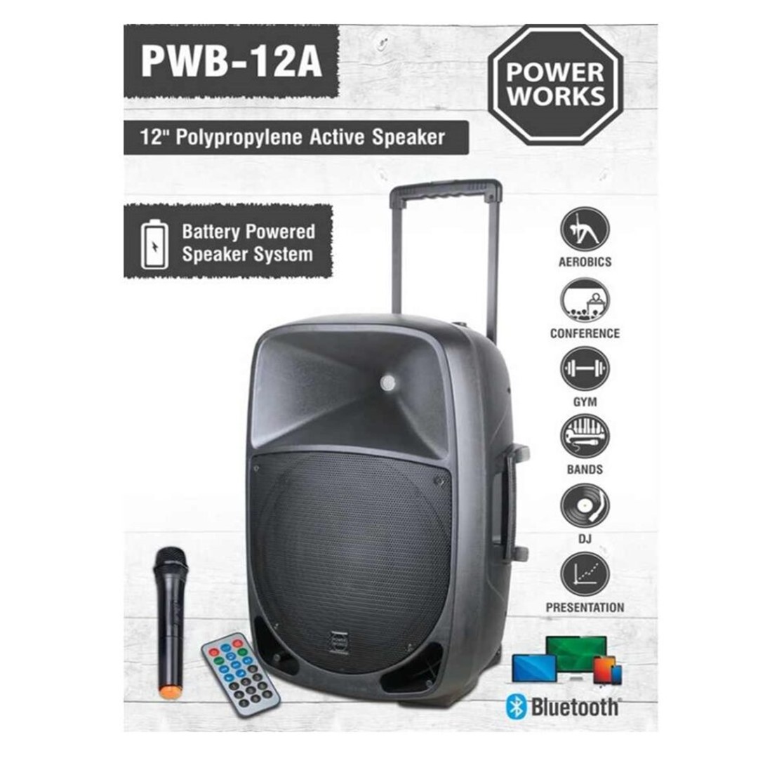 PWB-12A-Active-Speaker-Front-2 PowerWorks PWB-12A Active Speaker - Image 1