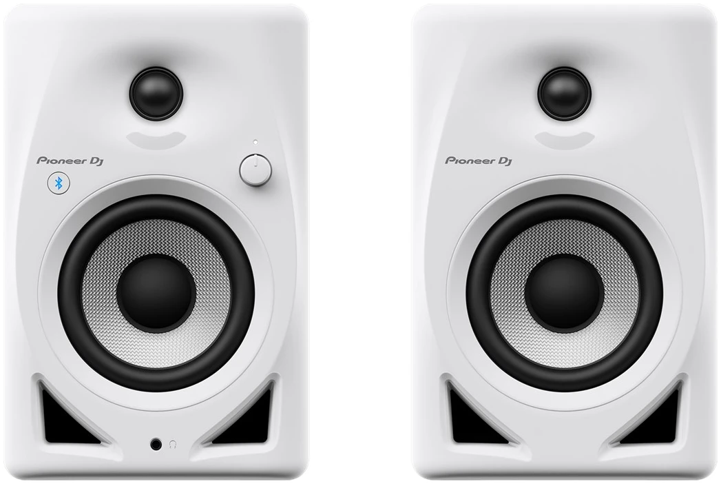 Pioneer-DJ-DM-40D-BT-W-4-Desktop-Monitors-with-BluetoothPair-Front- Pioneer DJ DM-40D-BT-W 4” White Desktop Monitors-Bluetooth(Pair) - Image 1