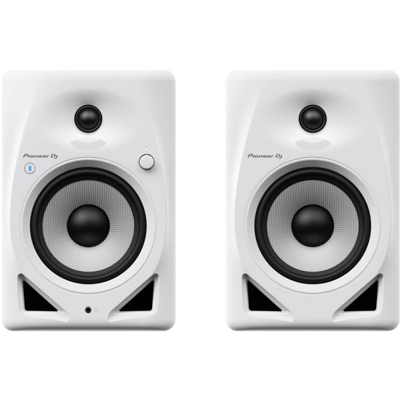 Pioneer DJ DM-50D-BT-W 5” White Desktop Monitors-Bluetooth(Pair)