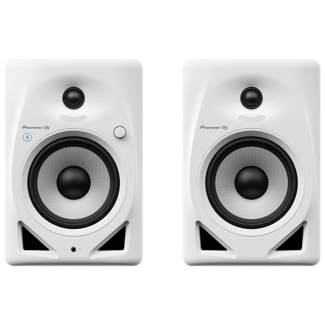 Pioneer-DJ-DM-50D-BT-W-5-Desktop-Monitor-with-BluetoothPair-Front- Pioneer DJ DM-50D-BT-W 5” White Desktop Monitors-Bluetooth(Pair) - Image 1