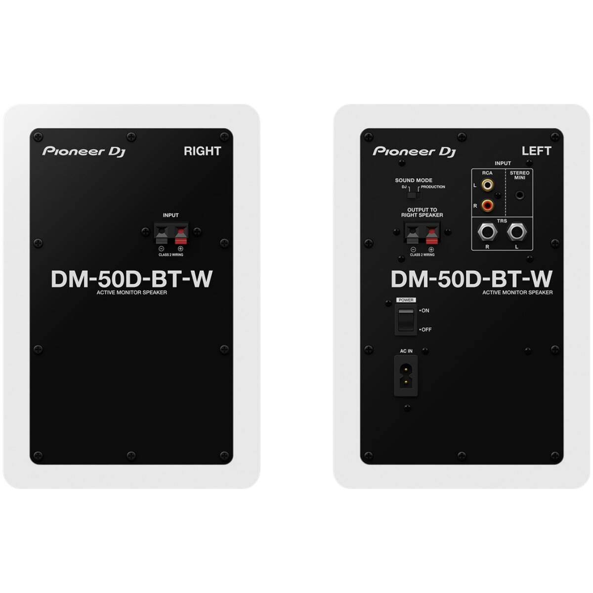 Pioneer DJ DM-50D-BT-W 5” White Desktop Monitors-Bluetooth(Pair) - Image 3