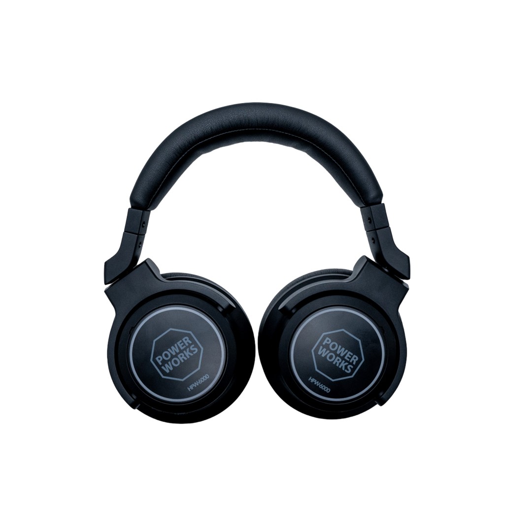 PowerWorks-HPW-6000-Wireless-Studio-DJ-Headphones-Front- PowerWorks HPW-6000 Wireless Studio & DJ Headphones - Image 1