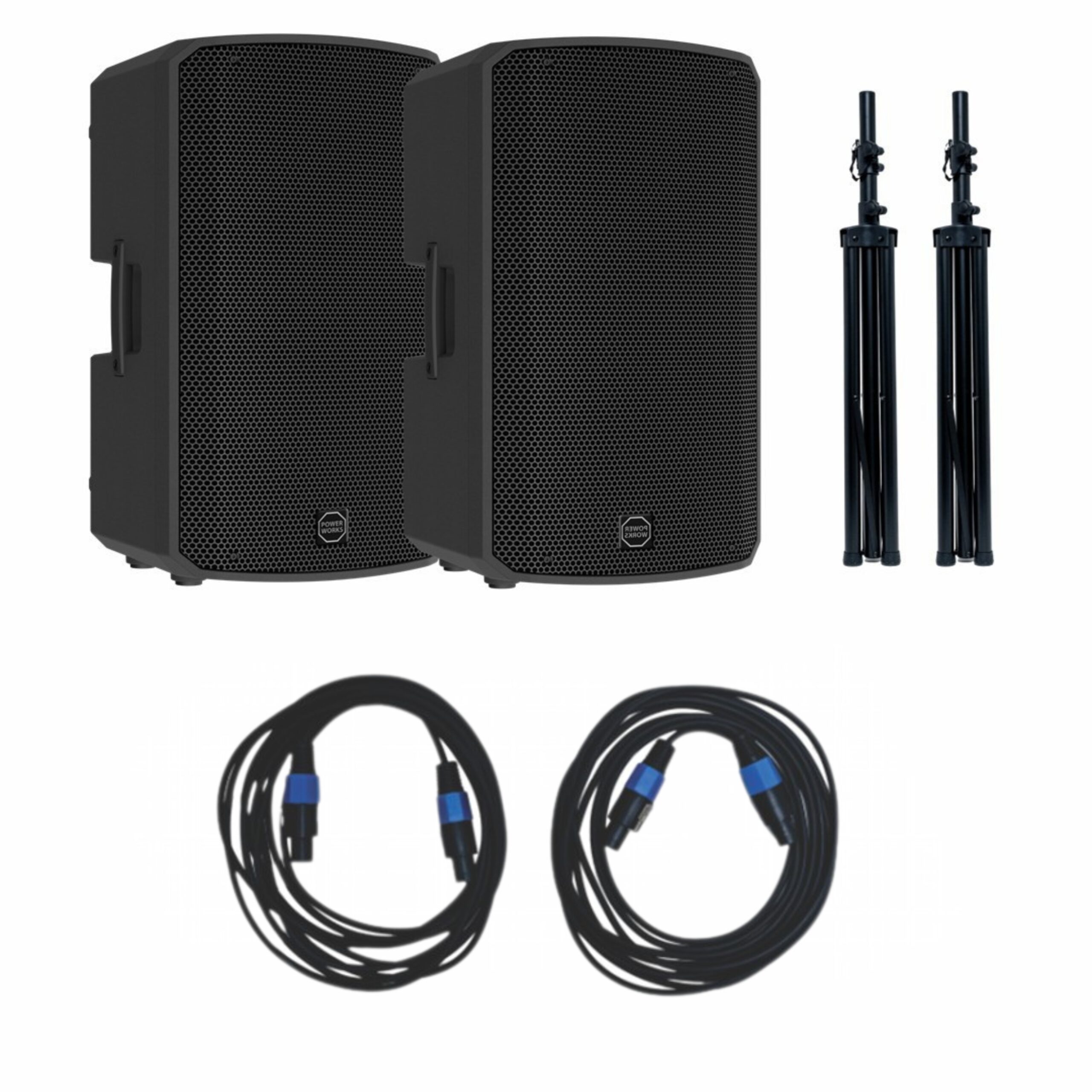 PowerWorks-PARTY-PRO-DUO-2x15-Active-PA-SystemStands-scaled-1 PowerWorks PARTY-PRO DUO 2x15" Active PA System+Stands - Image 1