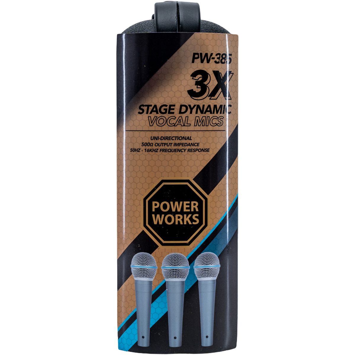 PowerWorks PW-385 Dynamic Vocal Microphone Kit - Image 6