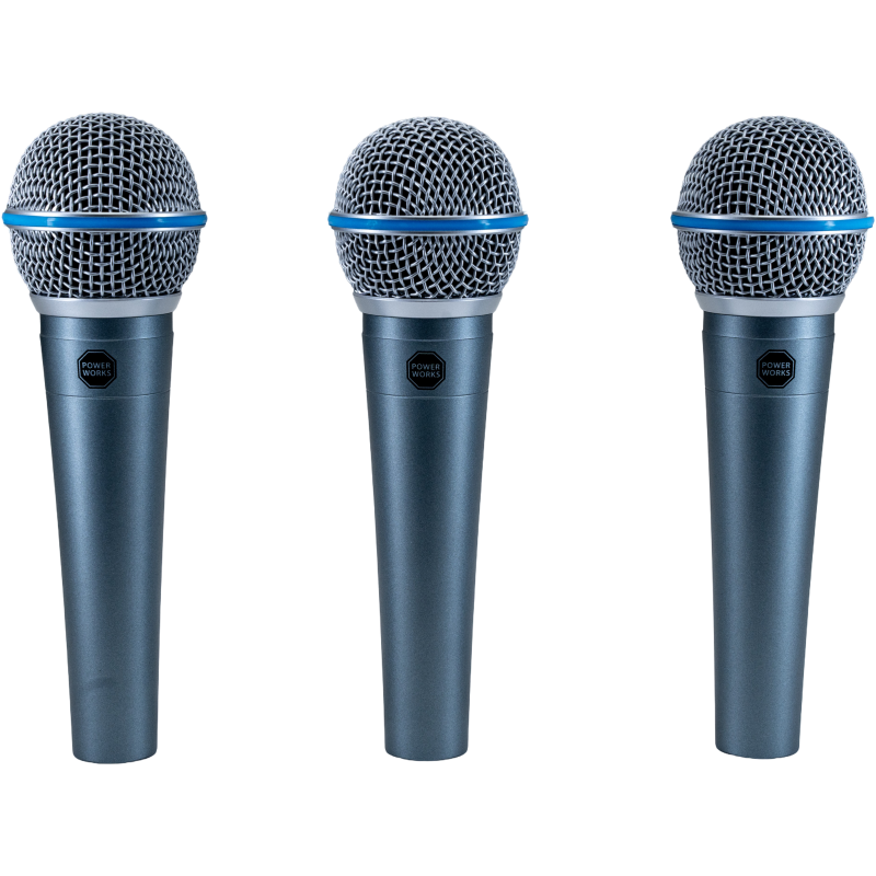 PowerWorks PW-385 Dynamic Vocal Microphone Kit