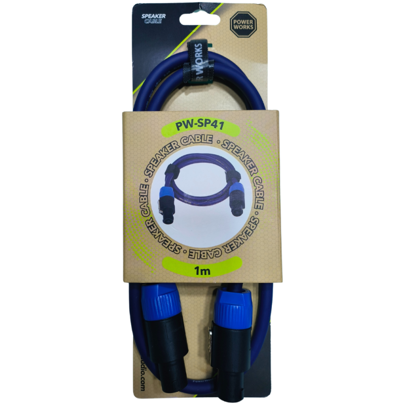 PowerWorks PW-SP41 1M Speakon to Speakon Cable