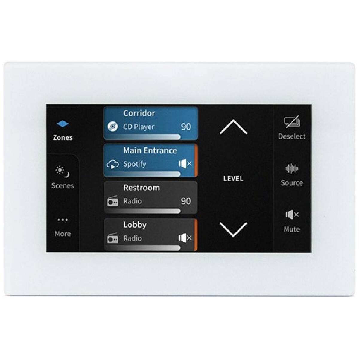 Powersoft WM TOUCH 4.3" White Wall-mounted Touch Screen - Image 2