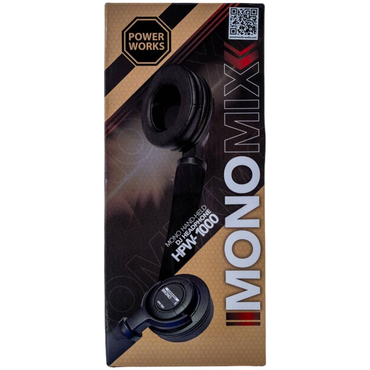 Powerworks HPW-1000 DJ Mono Hand-Held Headphone - Image 6