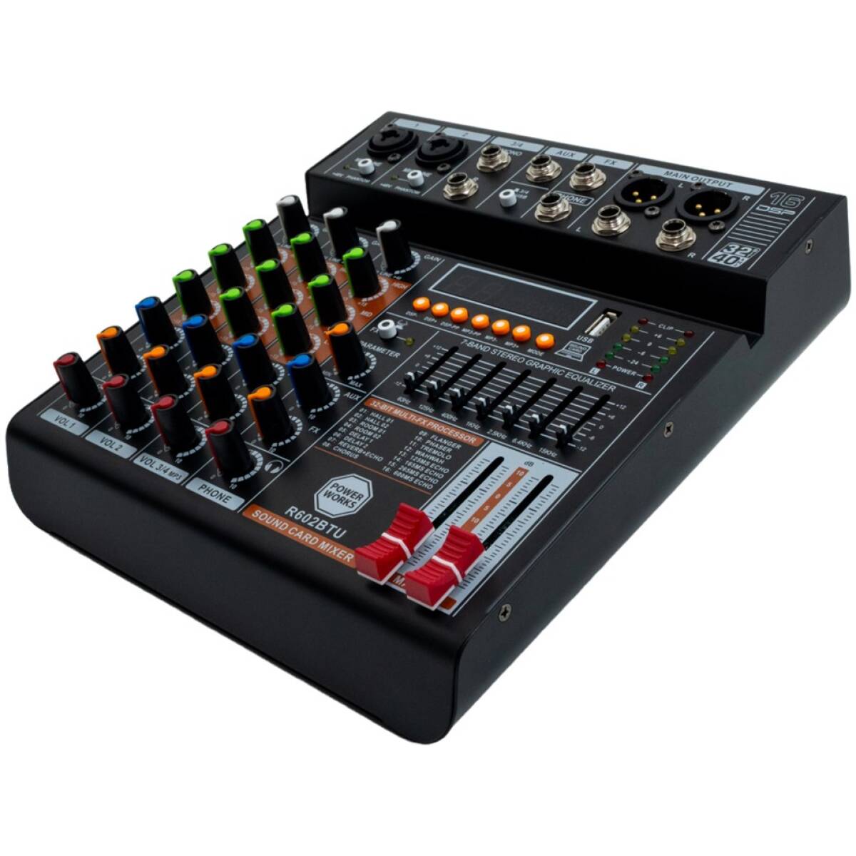 PowerWorks R602BT USB 4-channel Analogue Mixer - Image 4