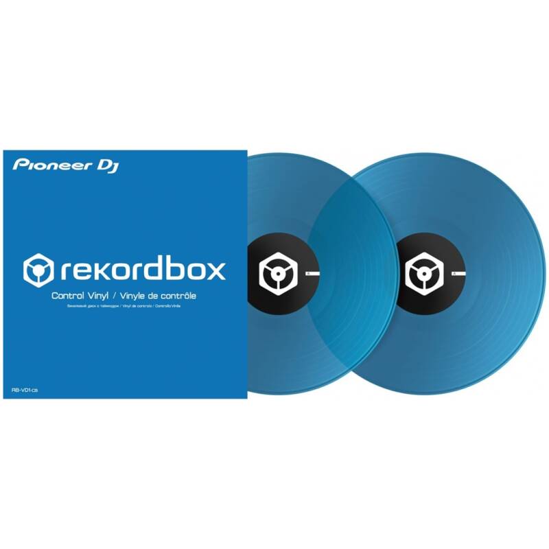 Pioneer DJ RB-VD1-CB Clear Blue Control Vinyl (Pair)