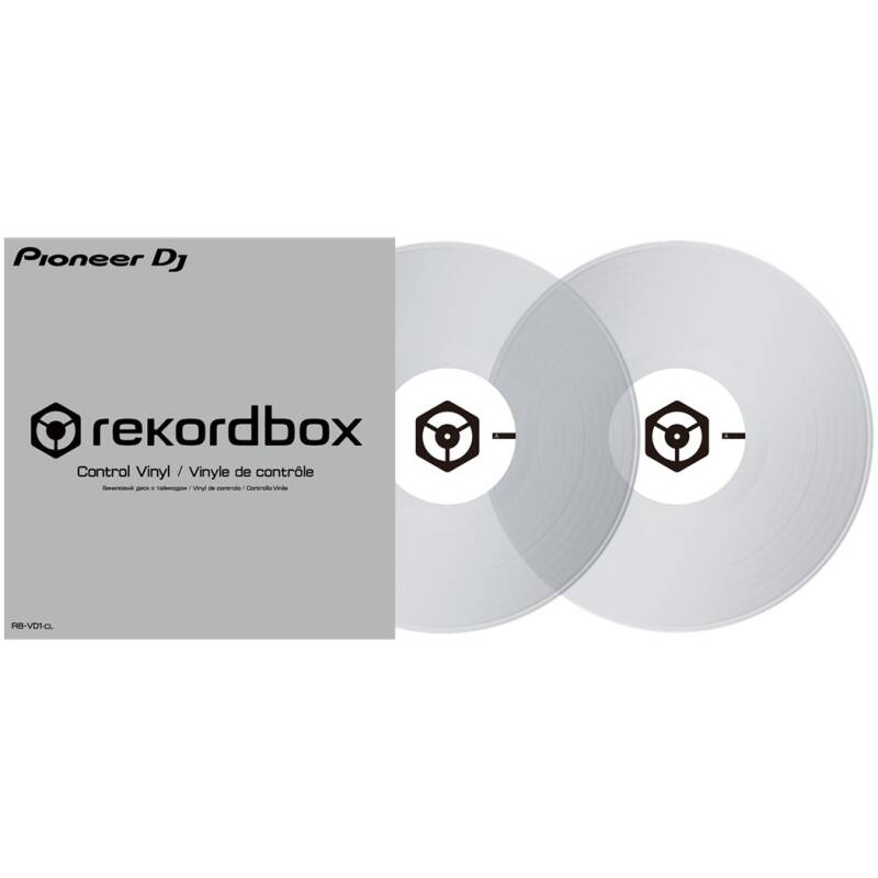 Pioneer DJ RB-VD1-CL Clear Control Vinyl (Pair)
