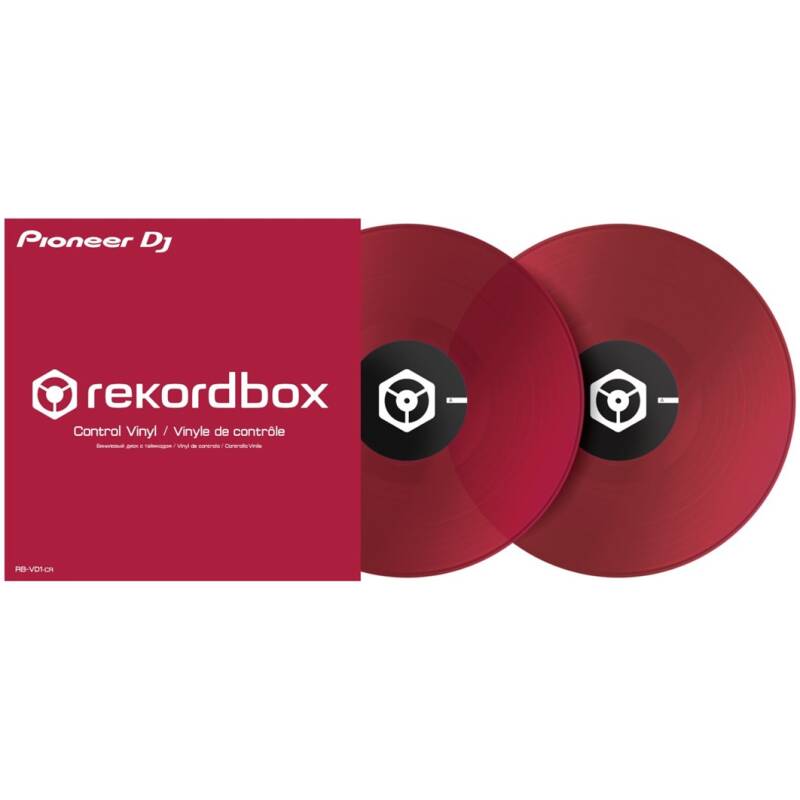 Pioneer DJ RB-VD1-CR Clear Red Control Vinyl (Pair)