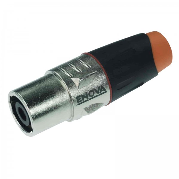 SP24MN-ENOVA-Speaker-Connector-4-pin-male_600x600 Enova SP24MN - Loudspeaker Connection 4-pin, Metal Housing Male - Image 1