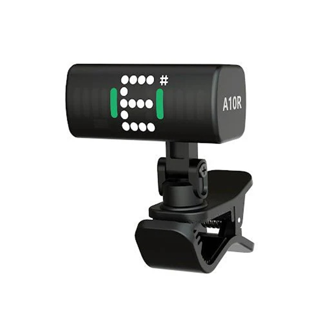 SWIFF-Audio-A10-R-Mini-Rechargeable-Clip-On-Tuner-Front- SWIFF Audio A10-R Mini Rechargeable Clip-On Tuner - Image 1