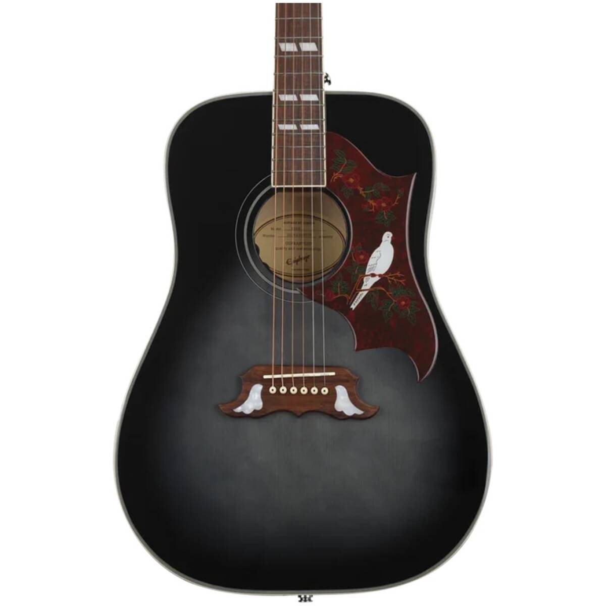 Epiphone EIADV-TEB Dove Studio Acoustic-electric Transparent Ebony - Image 3