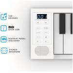 CARRY-ON-FP49 Key Folding Piano White - Image 2