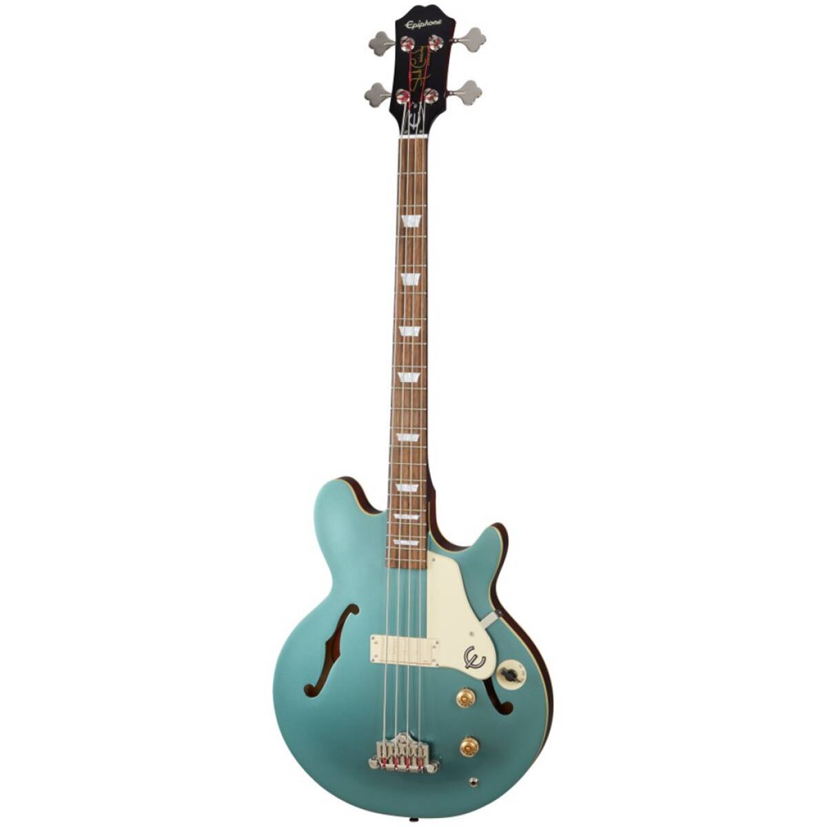 Epiphone EBJC-FPE Jack Casady Bass Faded Pelham Blue - Image 2