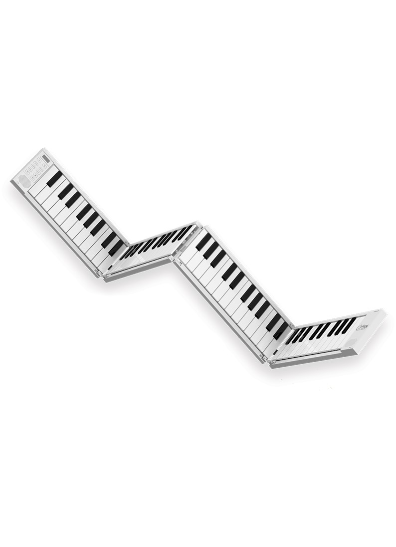 Slide2-8-1 CARRY-ON-FP88 88 Key Folding Piano White - Image 1