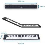 CARRY-ON-FP49T-BK 49 Key Touch Folding Piano Black - Image 3