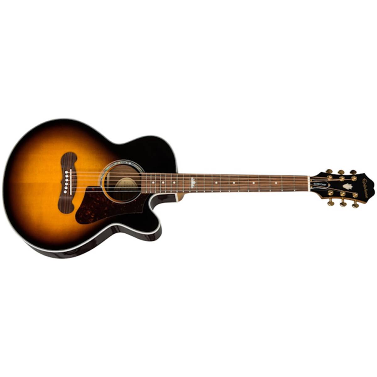Epiphone EEJP-VS J-200 EC Studio Parlor Vintage Sunburst - Image 4