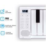 CARRY-ON-FP88 88 Key Folding Piano White - Image 3
