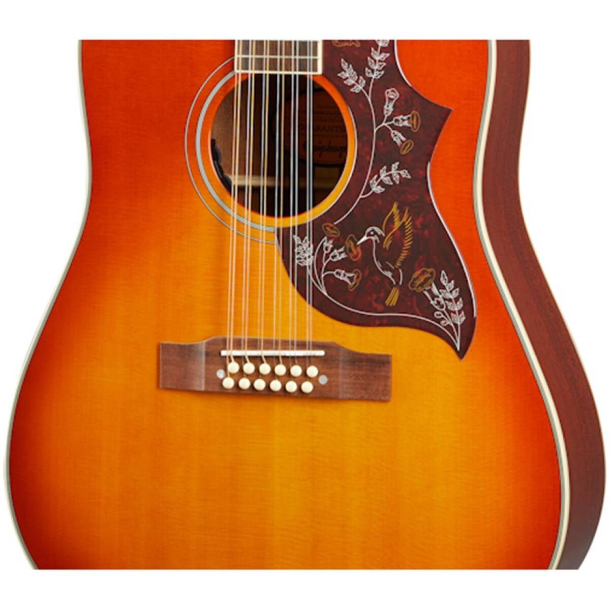 Epiphone EEH12-FCN Hummingbird Pro 12-String Faded Cherry - Image 3